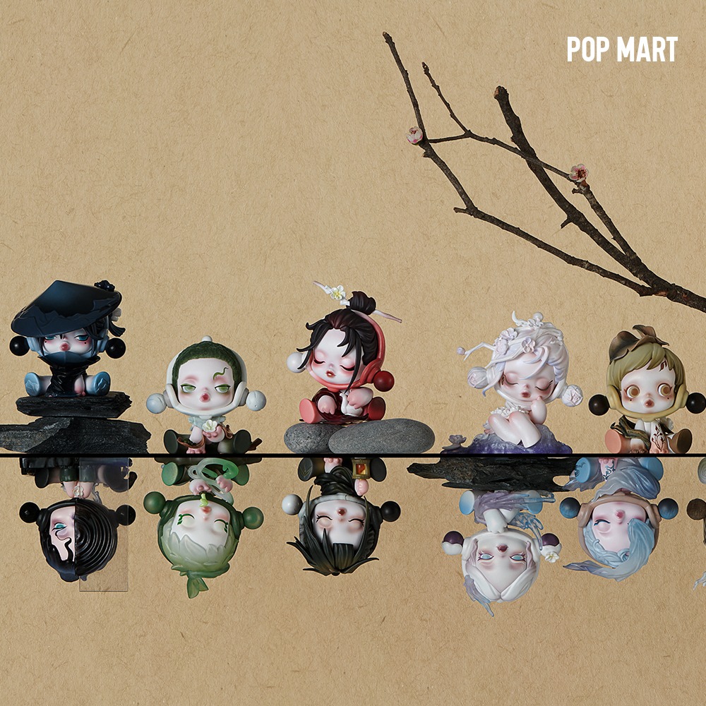 POP MART KOREA, SKULLPANDA The Ink Plum Blossom Series - 스컬판다 잉크 플럼 블러썸 시리즈 (박스)