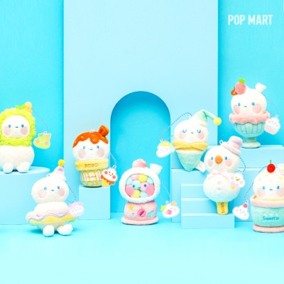 POP MART KOREA, BOBO and COCO Plush Pendant - 보보앤코코 소프트 키링 (박스)