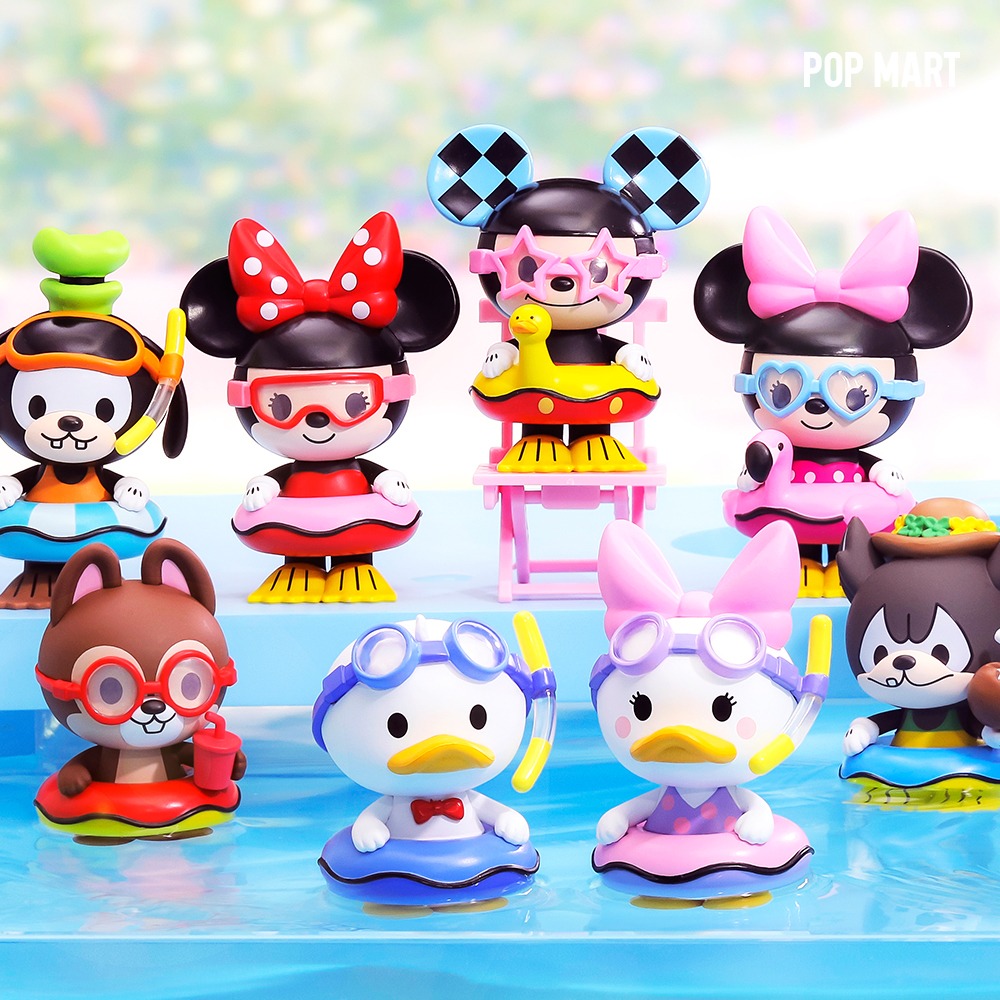 POP MART KOREA, Disney Mickey Friends Pool Party - 디즈니 미키 프렌즈 풀 파티 시리즈 (박스)