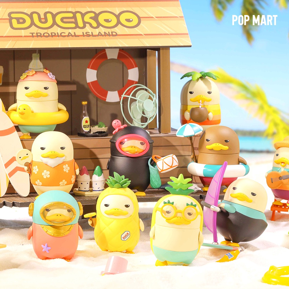 POP MART KOREA, Duckoo Tropical Island - 더쿠 트로피컬 아일랜드 시리즈 (박스)