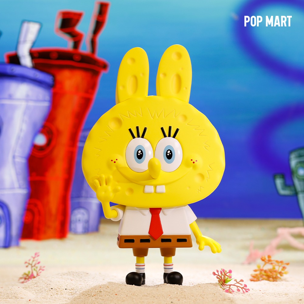 POP MART KOREA, Labubu X SpongeBob Big - 라부부 X 스폰지밥 Big