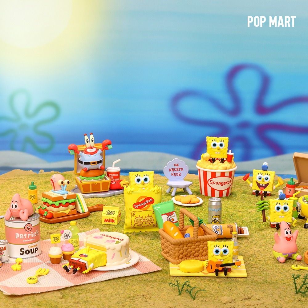 POP MART KOREA, SpongeBob Picnic Party - 스폰지밥 피크닉 파티 시리즈 (박스)