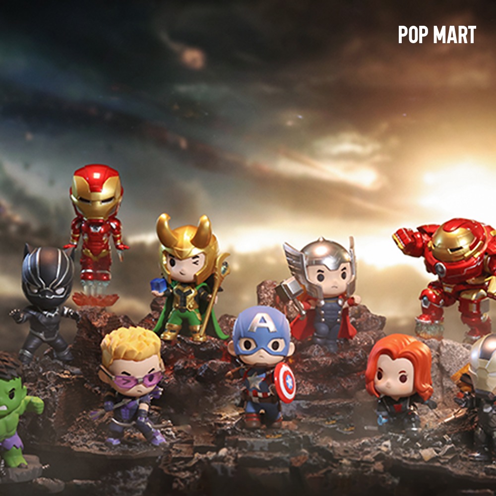 POP MART KOREA, Disney MARVEL The Avengers - 디즈니 마블 어벤져스 시리즈 (박스)