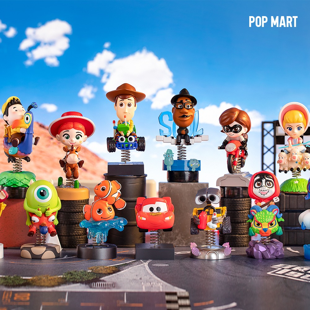 POP MART KOREA, Disney Pixar Shake of Pixar - 디즈니 픽사 흔들흔들 스프링카 시리즈 (박스)