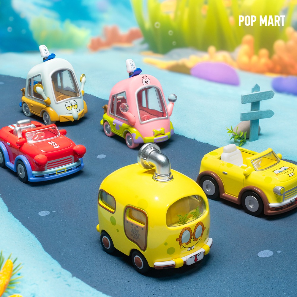 POP MART KOREA, SpongeBob Sightseeing Car Series Vehicles - 스폰지밥 트레블카 시리즈 (박스)