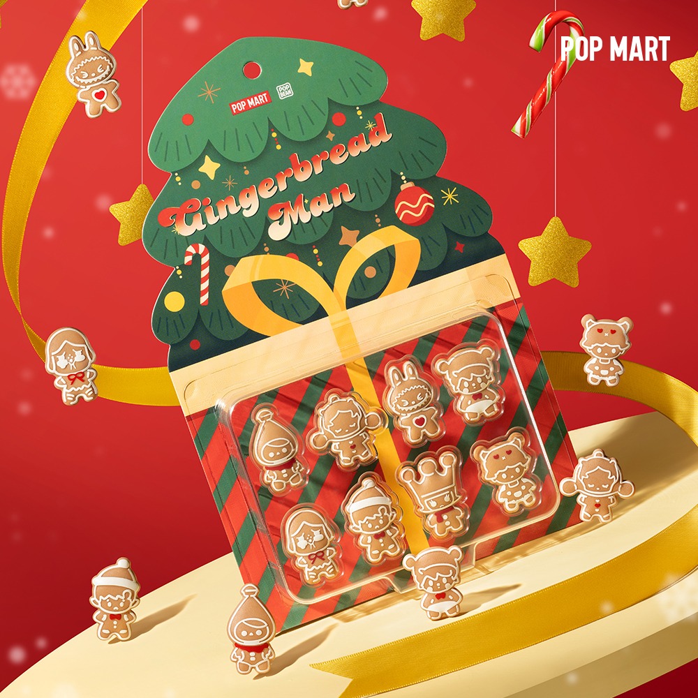 POP MART KOREA, POP BEAN Gingerbread Man Series - 팝빈 진저브레드맨 시리즈